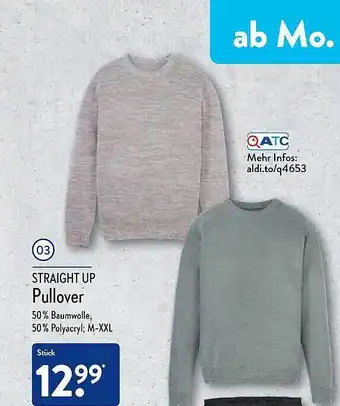 Aldi Nord Straight up pullover Angebot