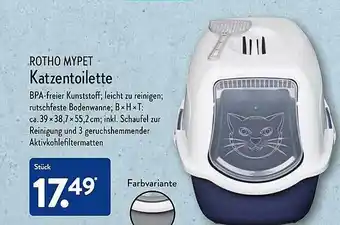 Aldi Nord Rotho mypet katzentoilette Angebot