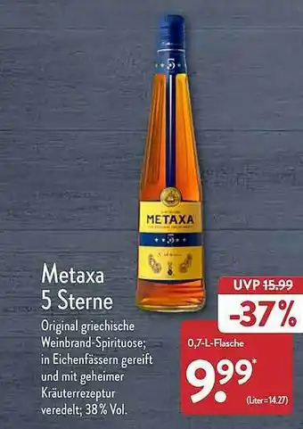 Aldi Nord Metaxa 5 sterne Angebot