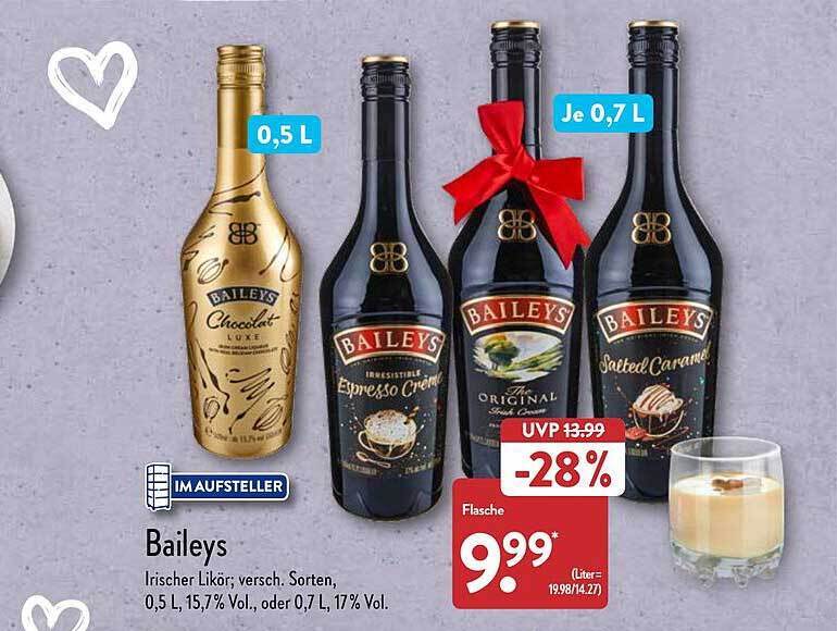 Baileys irischer likör Angebot bei Aldi Nord