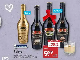 Aldi Nord Baileys irischer likör Angebot