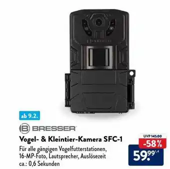 Aldi Nord Bresser vogel- & kleintier-kamera sfc-1 Angebot