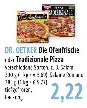 BUNGERT Dr oetker die ofenfrische oder tradizionale pizza Angebot