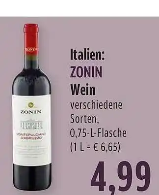 BUNGERT Zonin wein Angebot