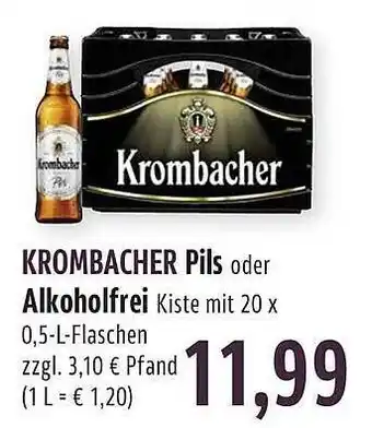 BUNGERT Krombacher pils oder alkoholfrei Angebot