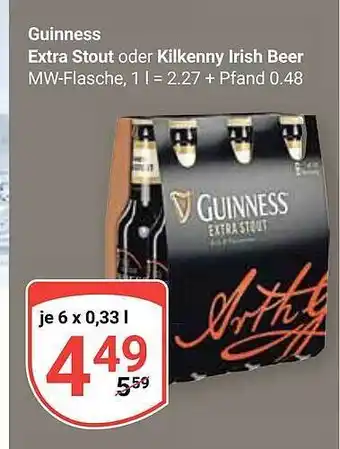 Globus Guinness extra stout oder kilkenny irish beer Angebot