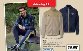 Lidl Livergy x u.s grand polo jacke Angebot