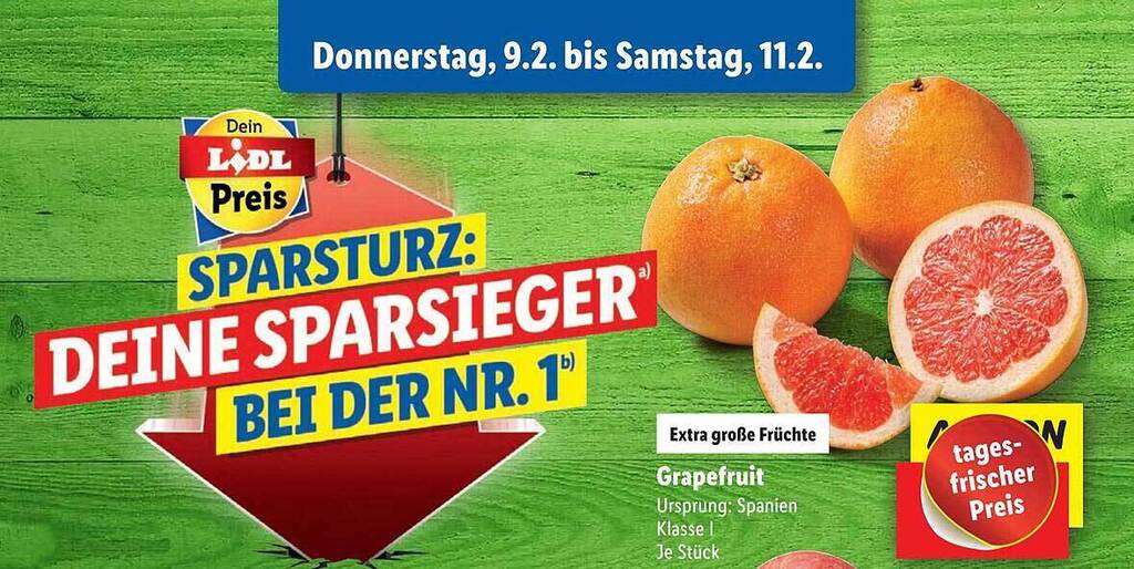 Grapefruit Angebot bei Lidl