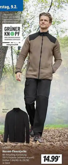 Lidl Crivit herren-fleecejacke Angebot