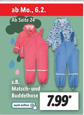 Lidl Matsch- und buddelhose Angebot