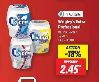 Lidl Wrigley's extra professional Angebot