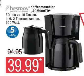 Marktkauf Bestron kaffeemaschine „acm900td“ Angebot