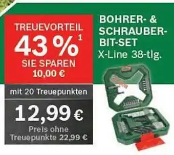 Edeka Bohrer- & schrauber-bit-set Angebot