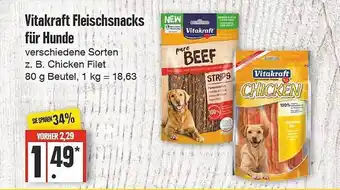 Edeka Frischemarkt Vitakraft fleischsnacks für hunde Angebot