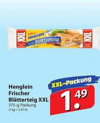 Famila Nord Ost Henglein frischer blätterteig xxl Angebot
