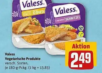 REWE Valess vegetarische produkte Angebot