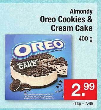 Zimmermann Almondy oreo cookies & cream cake Angebot