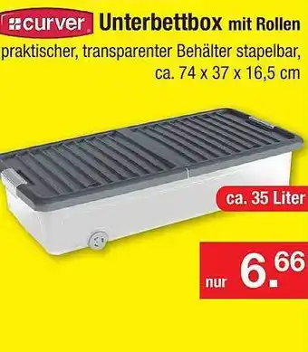 Zimmermann Unterbettbox mit rollen Angebot