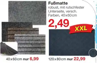 Jawoll Fuẞmatte robust 40 x 60 cm XXL Angebot