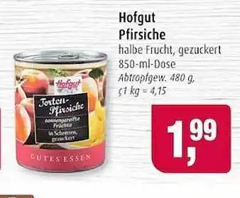 Markant Hofgut pfirsiche Angebot