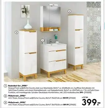 Hellweg Badmöbel-set, oder midischrank „spek“ Angebot