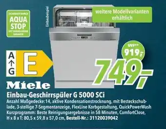 dodenhof Miele einbau-geschirrspüler g 5000 sci Angebot