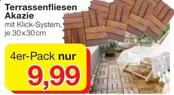 Jawoll Terrassenfliesen Akazie 4er Pack Angebot