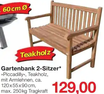 Jawoll Gartenbank 2 Sitzer* 120 x 55 x 90 cm Angebot