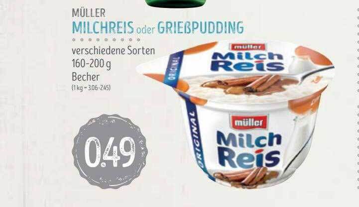 Müller milchreis oder grießpudding Angebot bei Edeka Struve