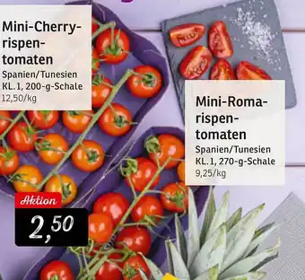 KONSUM Mini-cherry-rispen-tomaten mini-roma-rispen-tomaten Angebot