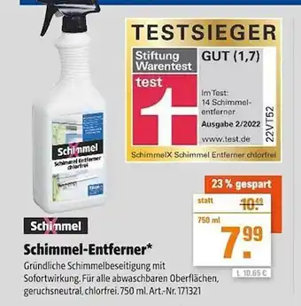 Werkers Welt Schimmel-entferner* Angebot