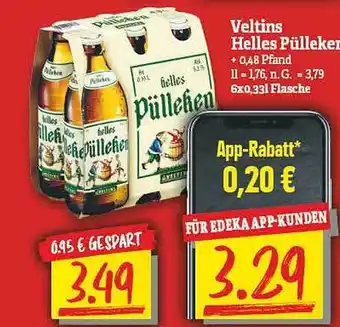 NP Discount Veltins helles pülleken Angebot