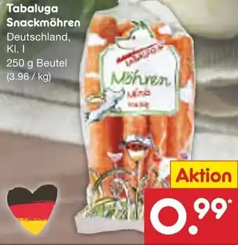 Netto Marken-Discount Tabaluga Snackmöhren 250 g Beutel Angebot