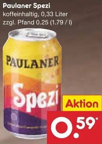 Netto Marken-Discount Paulaner Spezi 0,33 Liter Angebot