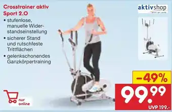 Netto Marken-Discount Aktivshop Crosstrainer aktiv Sport 2.0 Angebot