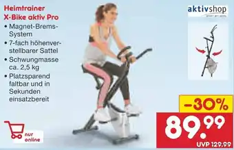 Netto Marken-Discount Aktivshop Heimtrainer X-Bike aktiv Pro Angebot