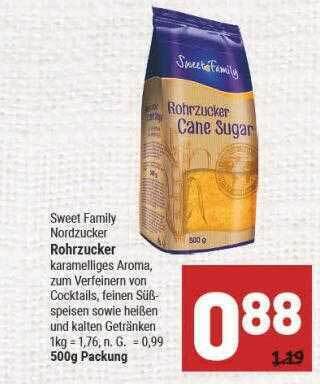 Sweet family nordzucker rohrzucker Angebot bei Marktkauf