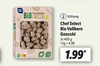 Lidl Chef select bio vollkorn gnocchi Angebot