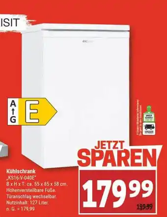 Marktkauf Kühlschrank exquisit „ks16-v-040e“ Angebot