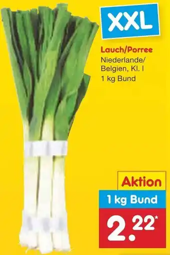 Netto Marken-Discount Lauch/Porree 1 kg Bund Angebot