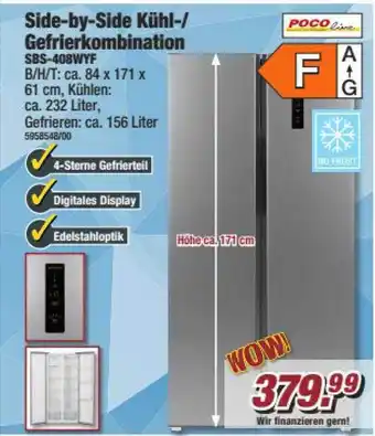 Poco Side-by-side kühl- gefrierkombination poco line Angebot