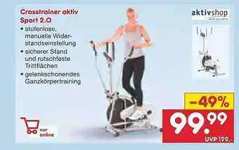 Netto Marken-Discount Crosstrainer aktiv sport 2.0 aktivshop Angebot