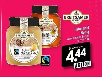 Wasgau Breitsamer honig imkergold honig Angebot