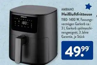 Aldi Süd Ambiano heißluftfritteuse Angebot