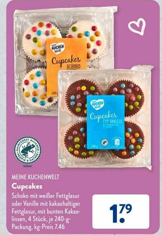 Meine kuchenwelt cupcakes Angebot bei Aldi Süd