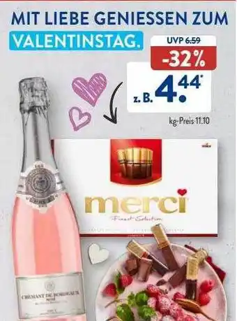 Aldi Süd Mit liebe geniessen zum valentinstag Angebot