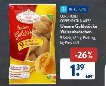 Aldi Süd Conditorei coppenrath & wiese unsere goldstücke weizenbrötchen Angebot
