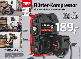 Bauhaus Herkules druckluft-kompressor 'walltech pro' Angebot