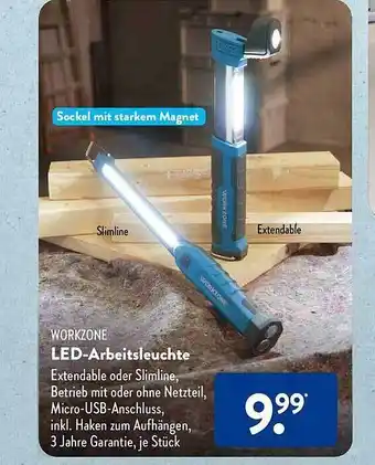 Aldi Süd Workzone led-arbeitsleuchte Angebot