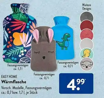 Aldi Süd Easy home wärmflasche Angebot